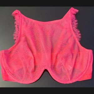 NWT Victorias Secret Very Sexy Chantilly High Neck Floral LaceUnlined Bra